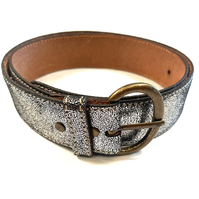 Angelina Silver Sparkle Buckle Belt