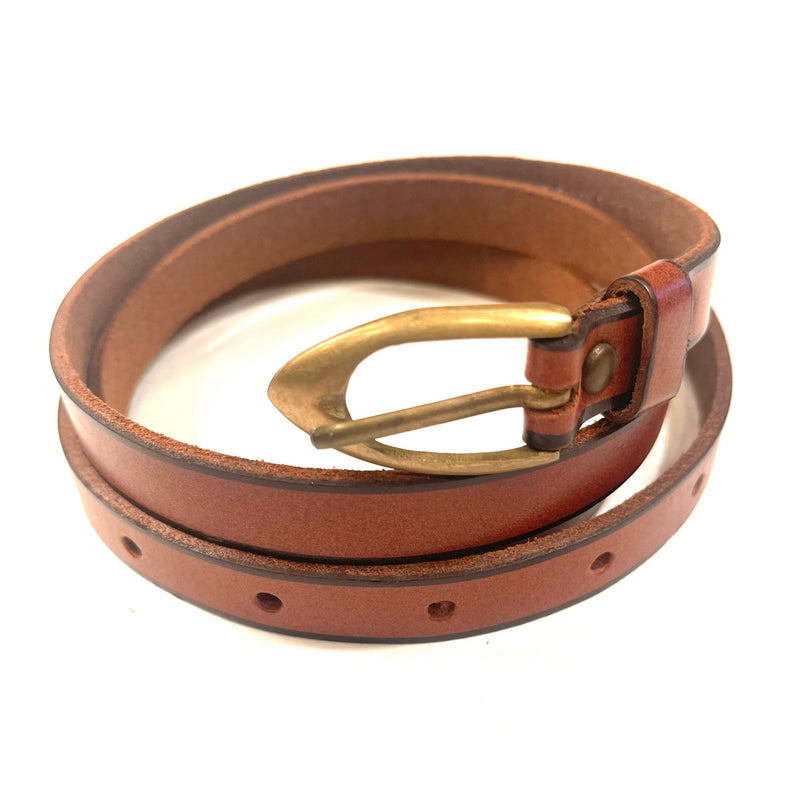 Charlotte Cognac Vintage Buckle Belt