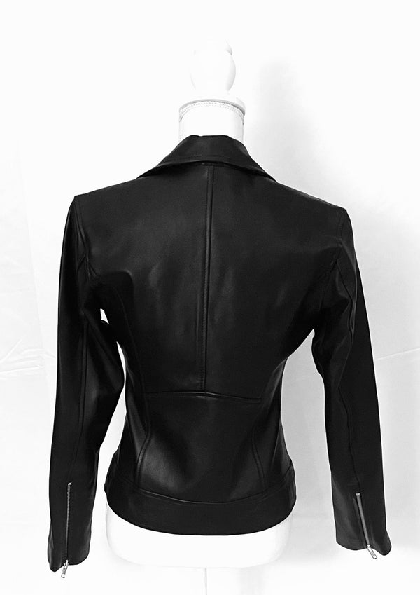 Julia Black Moto Leather Jacket